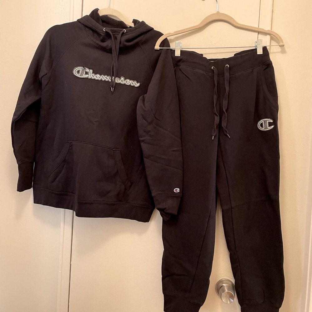 Champion hoodie and pants sets